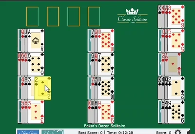 BAKER'S DOZEN SOLITAIRE Gameplay GIF Large
