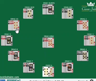 Clock Solitaire Gameplay GIF Large