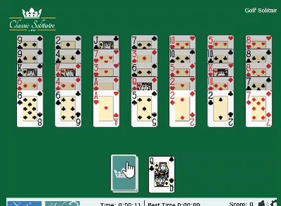 Golf Solitaire Gameplay GIF Large
