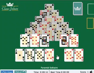 Pyramid Solitaire Gameplay GIF Large