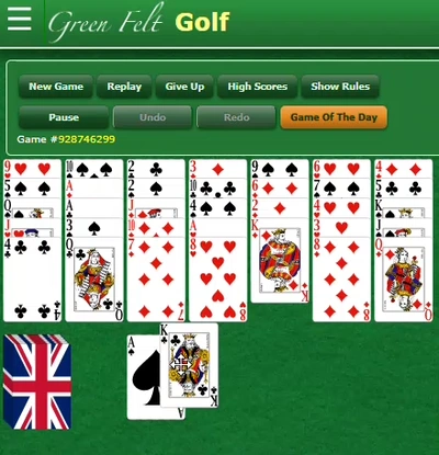 Golf Solitaire by GreenFelt Gameplay GIF Large