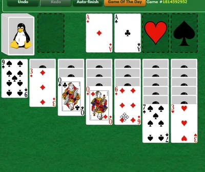 Klondike Solitaire by Green Felt Gameplay GIF Large
