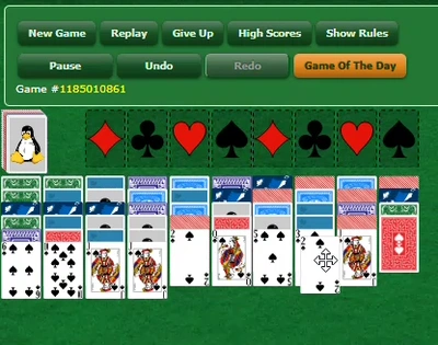 SPIDER SOLITAIRE ONE SUIT Gameplay GIF Large